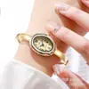 2025 Novo Ximili Simples Moda Versátil Oval Ins Celebridade da Internet Pequena Fragrância Pulseira Compatível com Relógios Femininos