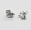 Accesorios de Plata 999 Colgante Estéreo Caballo del Zodiaco Hazte Rico Inmediatamente Colgante Caballo Mecedora Pulsera de Cuerda Trenzada DIY Accesorios de Joyería
