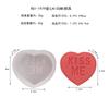 Vela Aromática de Corazón de Letra Molde de Yeso de Silicona DIY Día de San Valentín Corazón Jabón Hecho a Mano Mousse Molde para Pastel