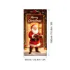 Amazon Transfronterizo Cubierta de Puerta Navideña Merrychristmas Elementos de Grinch Bandera Colgante Cortina de Puerta