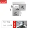Conector Galvanizado de Aleación de Aluminio de 20/25/30 mm para Tubos Cuadrados Acero Cuadrado Inoxidable Fijación de Estantería sin Agujeros Sujetador