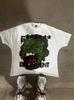 Camiseta de Hombre Harajuku Vintage Estampada de Dibujos Animados Cuello Redondo Camiseta de Hombre Y2K Moda Urbana Americana Oversized Manga Corta