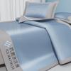Sábanas Antibacterianas a Rayas Bordadas Antibacterianas Lavables a Máquina al Por Mayor Colchoneta de Seda de Hielo