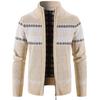 Meia-idade e idosos outono cardigan camisola de lã - forrado camisola espessa casaco dos homens roupas de pai Jiaxing comércio exterior Atacado