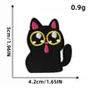 Patches de Bordado Computadorizado Patches de Desenho Animado Patches de Tecido Bordado Patches Termocolantes para Roupas Patches Adesivos Gato Gato Preto Diário Uso Diário