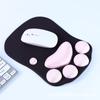 Mouse Pad de Silicone Patinha de Gato Escritório Criativo Apoio de Pulso Tridimensional 3D Espessado Uso Doméstico para Homens e Mulheres