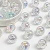 Cuentas Redondas Ding Yi Flotando Como un Sueño, Luna Fría Cuentas de Resina Galvanizada Accesorios para Pulsera DIY Materiales Hechos a Mano Cuentas