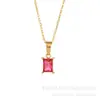 Collar de Piedra de la Suerte Europeo y Americano Lele Jewelry para Mujer Colgante de Doce Piedras de Nacimiento Moderno Versátil Circonita Colorida de Alta Gama para Mujer