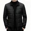 Chaqueta ligera de plumas para hombre, nueva colección de invierno 2026, estilo business casual, con cuello alto, que proporciona calidez y protección contra el frío
