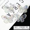 Accesorios de Resina de Mariposa Láser de Color Degradado al por Mayor Pegamento de Cristal Pegamento en Crema para Manualidades Funda de Teléfono Móvil Lazo Transparente