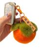 Pequeño adorno de mochila escolar de piel de caqui real llavero de coche bola de pelo de conejo Rex lindo colgante de bolsa regalo bueno cacahuete