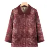 Camisa de otoño para mujeres mayores, cárdigan para madres de mediana edad y mayores, blusa de talla grande, camisa de manga larga para abuelas de 70 años y mujeres mayores