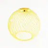 Carcasa de lámpara de viento industrial con patrón de espiral de alambre de hierro, iluminación esférica, ovalada, cilíndrica, con botón simple, fabricada directamente de fábrica
