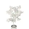 Flor Artificial de Boda para Techo Salón de Bodas Princesa Decoración Suave Decoración de Arreglo Floral Guía de Camino Flor Artificial Copo de Nieve Individual