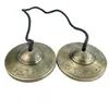 Campana de Bronce Tallada Hecha a Mano Nepalí Instrumento de Percusión, Instrumento Musical Tradicional, Campana Portátil, Juego de Campanas Dingxia