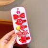 Día Nacional Rojo Año Nuevo Bebé Rojo Festivo Set de Pasadores para el Cabello Niños Estilo Chino Accesorios para el Cabello Dibujos Animados Pasador Pinza Lateral