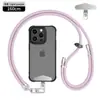 Cordón para Teléfono de Cuello Portátil Cruzado de 8 mm Hebilla Metálica de Alto Grado Ajustable Espaciador Correa para Cámara Anti-Pérdida para Exteriores