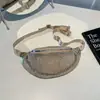 Bolsa de fiesta de moda para mujer, nueva bolsa de pecho con diamantes de imitación versátil estilo coreano, bolso de hombro cruzado de moda, riñonera