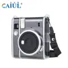 Adequado para Estojo de Cristal Polaroid Mini40, Estojo Protetor Transparente Digital Mini, Capa Protetora à Prova de Poeira com Alça