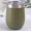 Taza de Huevo de Acero Inoxidable de 12 oz para Café Transfronteriza de Amazon, Taza de Huevo de Doble Capa, Taza de Huevo al Vacío, Copa de Vino con Forma de Cáscara de Huevo, Taza de Regalo