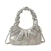Bolsa Pequeña Plisada de Verano para Mujer, Bolso Cruzado Versátil de Nueva Moda, Bolso de Mano para Axila tipo Nube, Bolso Tote Pequeño
