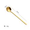 Cuchara Redonda Pequeña de Acero Inoxidable 304, Cuchara para Café, Cuchara Dorada de Aspecto Elegante para Postre y Fruta, Cuchara para Revolver Crema