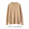 Suéter de Cachemira Semi-Alto para Hombre de Otoño e Invierno Suéter de Punto de Cachemira de Cabra Casual de Negocios para Hombre Capa Base de Lana para Hombre