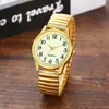 Novo relógio de casal com pulseira de aço elástica relógio luminoso relógio de quartzo feminino relógio masculino par de relógios fabricantes em estoque atacado