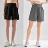 Pantalones Cortos de Running Finos de Secado Rápido para Mujer de Verano, Cintura Alta, Control de Abdomen, Adelgazantes, Corte Holgado, Pantalones Cortos para Gimnasio y Yoga