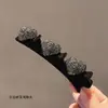 Pinza para el Cabello con Lazo de Terciopelo Rojo para Mujer, Pinza para Flequillo Lateral, Pinza Pequeña de Garra de Princesa, Pinza de Pato para Niños, Accesorio para el Cabello de Año Nuevo