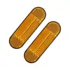 Adequado para Peças Refletivas Prata-Amarelas Dianteiras da Patinete Xiaomi, Não. 9 Cobertura Frontal Decorativa para Patinete Folha Refletiva
