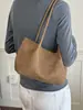 Elegante Bolso para el Trabajo para Mujer, Nuevo Otoño 2026, Bolso de Hombro Vintage de Nicho con Patrón Tejido, Bolso Tote de Gran Capacidad