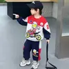 Conjunto de Sudadera Clásica Ultraman para Niños de Primavera y Otoño Conjunto Casual de Dos Piezas con Dibujos Animados Elegantes para Bebés y Niños Pequeños