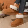 Comercio Exterior Transfronterizo Botas de Nieve para Mujer Invierno Zapatos de Mujer Acolchados de Terciopelo Cálidos Zapatos de Algodón Botas de Algodón para Mujer Otoño Invierno Antideslizantes Impermeables