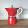 Explosiones Transfronterizas Cafetera Moka de Aluminio Olla Eléctrica Portátil para Hervir Electrodomésticos de Café Estilo Europeo Cafetera Moka Octagonal para el Hogar