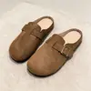 Zapatillas cerradas de fondo plano Birkenstock ligeras francesas para mujer, calzado de exterior, nuevas sandalias de persona perezosa para primavera y otoño 2026