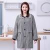 Novo vestido de renda Plaid cozinha doméstica feminina anti-incrustação resistente a manchas botão avental atacado