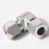 Conector Intermedio de Ángulo Recto Roke Brand Acero al Carbono Galvanizado Imperial de una Sola Virola Roscado Unf