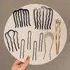 Pasador de Pelo en Forma de U con Perlas para Mujer, Pinza para Moño, Herramienta de Peinado, Pasador Fijo, Nuevo Estilo Chino, Accesorio de Cabello de Alta Gama