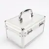 Caja con sello, caja de sello oficial, caja portátil con cerradura de aleación de aluminio para almacenar y administrar sellos bancarios y financieros