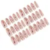 Uñas postizas populares de Xiaohongshu, uñas postizas hechas a mano con estrellas de oro rosa de alta gama, uñas puramente sensuales.