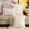Funda de Almohada Navideña Transfronteriza de Comercio Exterior Peluche Otoño e Invierno Campana Navideña Estampada en Oro Decoración Festiva de Invierno Dropshipping