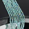 Cuentas de Cristal de Vidrio Planas Brillantes de 4/6/8 mm para Joyería DIY Cuentas Sueltas de Cristal Collar Pulsera