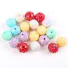 Cuentas acrílicas de piña AB de 17 mm de colores, para hacer tú mismo, para llaveros, adornos colgantes, accesorios, cuentas sueltas.