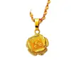 Colar de ouro vietnamita galvanizado moda flores retrô rede vermelha com pingente de pescoço de alta qualidade fabricantes fornecem atacado