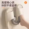Estante para pantuflas de baño, tipo ventosa, montado en la pared sin taladro, modelo nuevo, estante colgante con drenaje de agua, estante de almacenamiento con ganchos, en forma de U