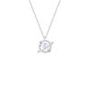 BaObAo diseño original plata s925 pluma inteligente te acompaña collar latido del corazón sentido avanzado diamante cadena clavícula