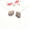Suministro Directo de Aliexpress Resina Palma Fondo Plano Mineral de Superficie Cristal Racimo Pulsera Aretes Accesorios de Joyería DIY Colgante