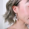Hermosa chica pendiente borla perla viento 925 pendiente clip de oreja hecho a mano línea de pesca circón pendiente corazón 217