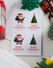 4 Pulgadas Pegatinas para Fiesta de Navidad Originales Ins Pegatinas Selladoras para Empaque de Regalo Nochebuena Uso en Repostería